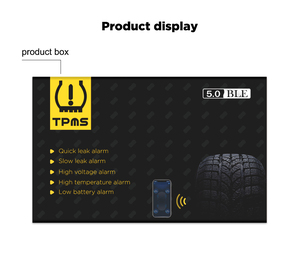 Áp Suất Lốp Xe Tpms Bluetooth Cho Xe Hơi Hệ Thống Giám Sát <span class=keywords><strong>Android</strong></span> IOS 4 Cảm Biến Bên Trong Xe Hơi Cảm Biến Tmps Ứng Dụng Miễn Phí Viecar TPMS - Product Image 2