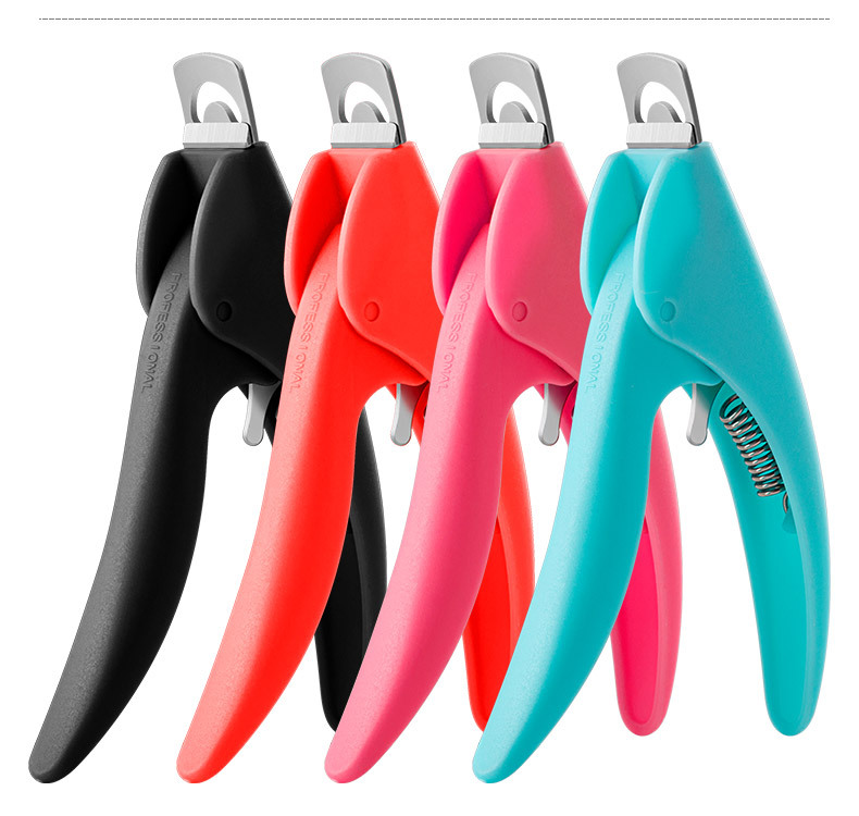 Gmagic Macaron Color U-Vormige Valse Nagels Cutter Edge Clippers Tip Trimmer Acryl Nagelknipper Schaar Voor Vinger Teen