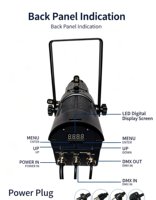 Mini projecteur LED Leko avec zoom réglable pour l'éclairage de musées, de théâtres, de spectacles commerciaux, de concerts et de photographie
