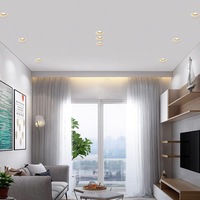 Plafonnier encastré LED en plâtre pour salon, décoration d'hôtel, lampe de plafond sans bordure, prix des spots