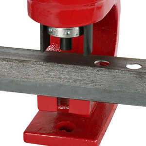 Punzonatrice Idraulica <span class=keywords><strong>a</strong></span> Fustella per Lamiera, Macchina Punzonatrice per Fori in Acciaio, Utensile per Punzonatura di Lamiere Metalliche, Angolari e Lastre di Ferro - Product Image 6