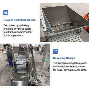 HNOC 상업용 아이스크림 콘 코튼 캔디 라인 초콜릿 잼 채워진 마시멜로 기계 판매 - Product Image 5