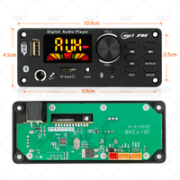 Decodificador MP3 Bluetooth 5.0 DC 12V, Reproductor MP3 Inalámbrico para Auto, Micrófono Manos Libres USB, Grabación, Radio FM, Memoria de Apagado