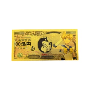 10 billetes de oro de anime japonés Sailor Moon, monedas conmemorativas chapadas en oro de doble cara, regalos para niños - Product Image 3