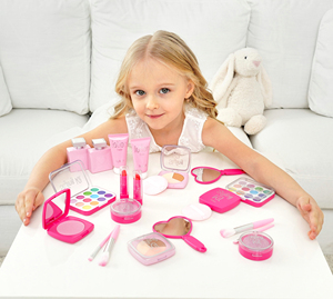 Faire semblant de simulation ombre à paupières boîte à cosmétiques en plastique Kit de beauté <span class=keywords><strong>maquillage</strong></span> valises <span class=keywords><strong>jouet</strong></span> ensemble de <span class=keywords><strong>maquillage</strong></span> pour les filles - Product Image 4