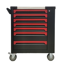 Chariot de réparation automobile multi-niveaux robuste en acier laminé à froid avec plan de travail en acier inoxydable pour l'entretien mécanique/domestique/véhicule
