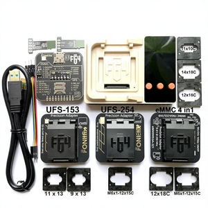 Programmeur F64 Box avec eMMC 4-en-1, ensemble d'adaptateurs UFS 153/254 pour la réparation de téléphones K281 - Product Image 1