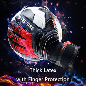 Gants de <span class=keywords><strong>gardien</strong></span> de but de football professionnel pour hommes, protection des doigts, gants de football en latex épaissi pour futbol futebol - Product Image 5