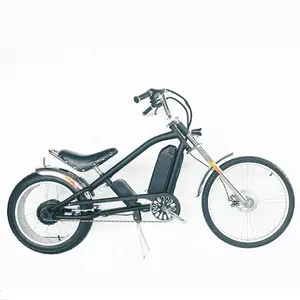 24"-20" 48V500W 40KM/H Single Speed adult chopper electric bike chinese electric Chopper bike