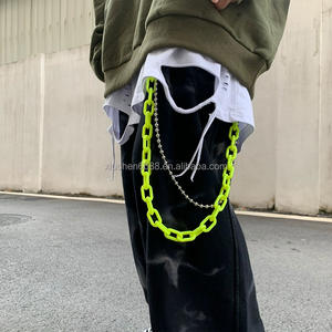 Cadena de <span class=keywords><strong>Pantalones</strong></span> de Moda Hip Hop, Marca de Moda, Acrílico, para Hombre y Mujer, Cadena de Cintura Urbana, Adornos Colgantes - Product Image 6