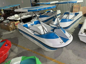 Proveedor Profesional, Precio de Fábrica, Bote Eléctrico de Fibra de Vidrio, Bote de Pedales Acuático para 4 Personas, Certificado CE, Velocidad de 10 km/<span class=keywords><strong>h</strong></span> - Product Image 2