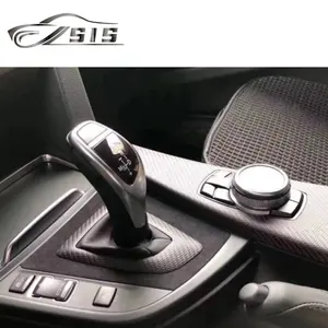 3S 4Series F3X F30 F31 F35 F32 F34 F36 GT3 LHD MP Style Interior Central Control Shif Gear Cover Fit 3 Series Carbon Fiber Trim