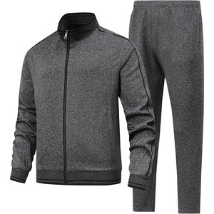 Chándal Deportivo Transpirable para Hombre, Oferta, Dos Piezas, Color Sólido, con Cremallera, para Venta en Línea al Mejor Precio - Product Image 1