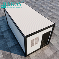 Maison préfabriquée de luxe Akay Original Factory Portable Casa, maison mobile préfabriquée, dortoir, maison modulaire détachable en conteneur