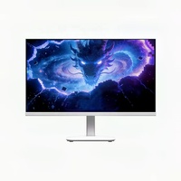 Monitor de Computadora de Escritorio LCD IPS Ultrafino de 23.8 Pulgadas, 144Hz, Panel Trasero de Vidrio Retroiluminado Personalizable, para Oficina y Hogar