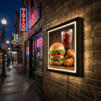 Boîte à lumière LED 3D personnalisée signalisation étanche cadre en aluminium acier acrylique boîte à lumière publicitaire pour extérieur intérieur affichage de magasin
