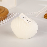 Bougie aromatique artisanale créative en forme de petite coquille, 100% biologique, sans fumée, décoration d'intérieur, souvenirs de vacances, cadeaux