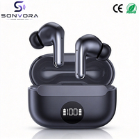 Écouteurs sans fil intra-auriculaires YXG-28, étui de charge à affichage numérique, écouteurs tendance avec couleurs contrastées, prise en charge du logo personnalisé