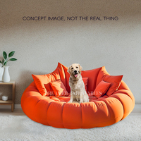 Canapé gonflable créatif en forme de citrouille, fauteuil gonflable géant pour la décoration d'Halloween, le camping en plein air, les événements, la location de fêtes