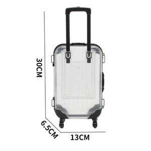 Mini Maleta de Moda <span class=keywords><strong>Transparente</strong></span>, Estuche de Viaje Rectangular de Plástico para Almacenamiento, Estuche de <span class=keywords><strong>Maquillaje</strong></span> para Cosméticos - Product Image 4
