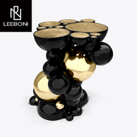 Console italienne en acier inoxydable au design créatif de luxe pour le salon