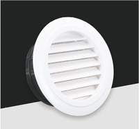 Grille de ventilation décorative ronde pour plafond, diffuseur d'air de retour, registre de ventilation pour système de climatisation HVAC, entrepôt