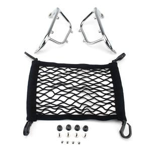 แร็คกระเป๋าสัมภาระมอเตอร์ไซค์,พร้อมกระเป๋าตาข่ายไนล่อนแผ่นยึดมอเตอร์ไซค์สำหรับ <span class=keywords><strong>Sprint</strong></span> Primavera <span class=keywords><strong>125</strong></span> 150 13-<span class=keywords><strong>2021</strong></span> - Product Image 3
