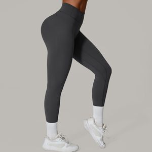 GCWAVE Pantalon de fitness plissé nude à séchage rapide respirant à l'extérieur pantalon de sport serré pantalon de yoga taille haute pour les hanches - Product Image 4