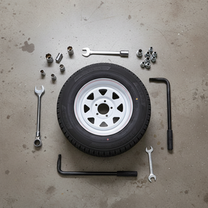 <span class=keywords><strong>Pneu</strong></span> radial en acier et caoutchouc naturel 185R14C, 14 pouces, capacité de charge de 850 kg, certifié DOT, pièces de rechange neuves pour roues de remorque - Product Image 1