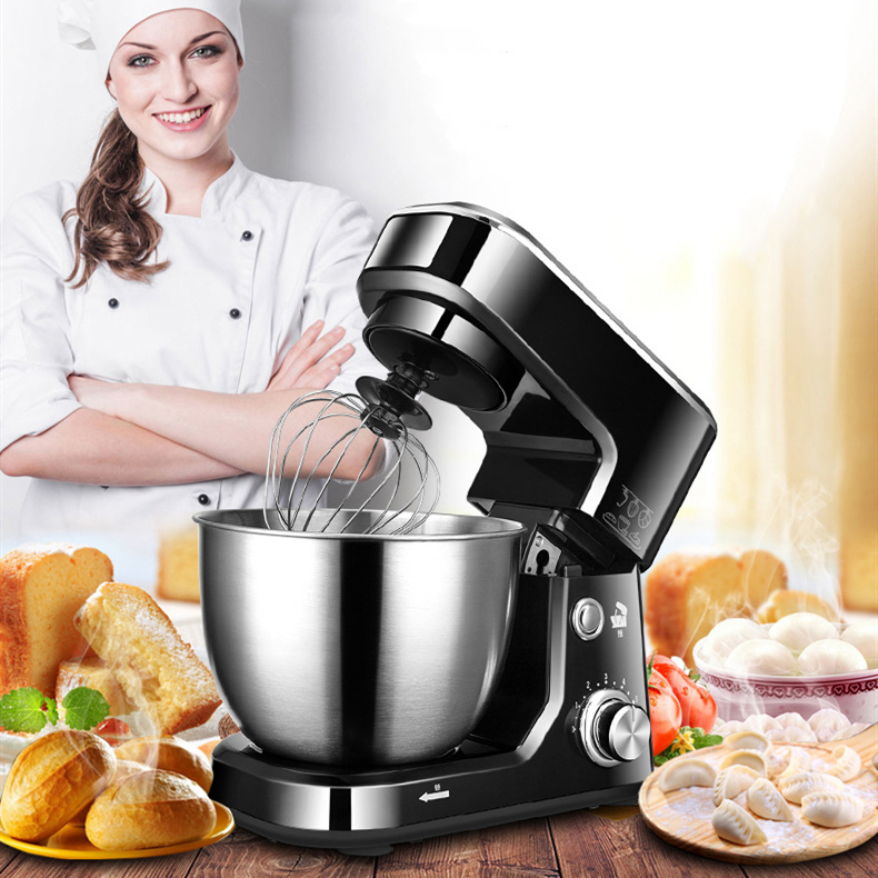Профессиональная Бытовая кухонная электрическая подставка 5 л 3 в 1, Кухонный комбайн, миксеры для тортов, хлеба, теста