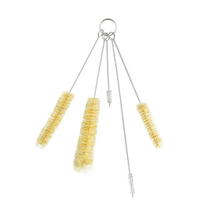 Teapot <b>Brush</b> Set 5 Pc Steel Wire Bristles For Cup Kettle Spout <b>Cleaning</b> Multi Functional Kitchen <b>Cleaning</b> Tool - Product Image 5