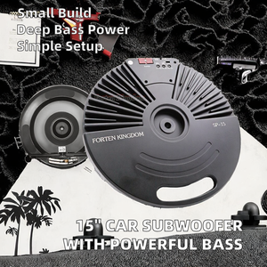 Universal 15-Inch Dual Coil Powered Car Audio <strong>Bass</strong> <strong>Amplifier</strong> Subwoofer with 500W RMS 84-87dB Max SPL Exterior Electronics - Product Image 2