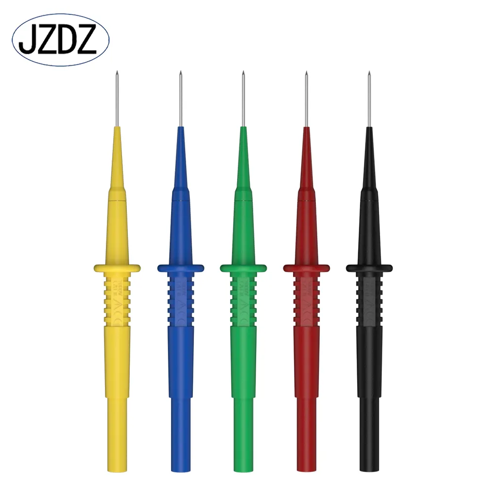 JZDZ J.30011 1mm cable roto puede conectar a la seguridad de prueba, banana macho sonda clip