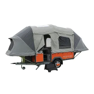 Waterdichte Canvas Tent (Geen Trailer Inbegrepen) Vouwen Opblaasbare Pickup Top Tent Camper Luifel Trailer Tent Voor Outdoor Camping