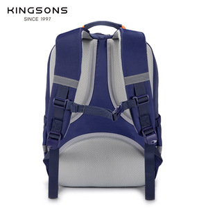 Kingsons <b>Student</b> <b>Backpack</b> 15 Inches Large Capacity School Bag For Boys And Girls Unisex Dark Blue - Product Image 1