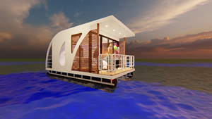<span class=keywords><strong>ANLAN</strong></span> Villa sur l'eau Péniche Maison flottante Villa de luxe préfabriquée Maisons détachables préfabriquées - Product Image 6