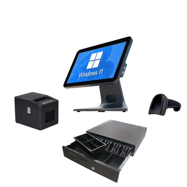 OEM ODM 15.6 Inch Capacitive Touch Screen Pos Systems for Supermarket with Billing Softwares