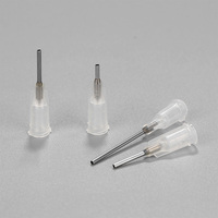 Jarum Dispensing Liscoe 17G 1/2" Luer Lock Ujung Datar Baja Tahan Karat Hub Plastik Semua Jenis Perekat Viskositas BD/Norm-Ject 1 Tahun