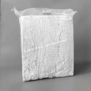 Chiffons en coton 100% blancs, efficaces, propres et soignés, pour le nettoyage industriel - Product Image 1