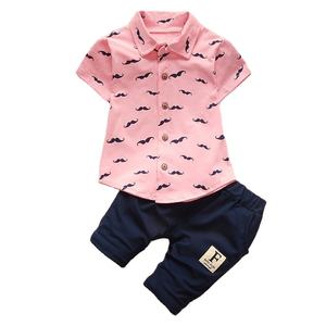 Ensembles de vêtements d'été pour bébé garçon, tenue de mode pour enfant, survêtement en coton pour tout-petits - Product Image 1