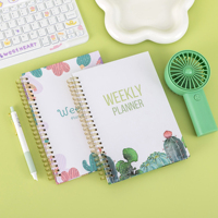 Agenda de Manifestation Agenda avec Logo Personnalisé A5 2024-2025 Planificateur Spirale Hebdomadaire Mensuel Journal d'Objectif Cahier