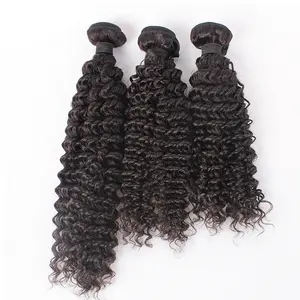 Curly Virgin Hair Extension Steam Weft Super Cambodian Cuticle Aligned Bulk Human Soft Natural hair