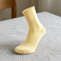 Chaussettes mi-mollet en maille ventilée semi-éponge, couleur personnalisée, en coton, pour sports de plein air