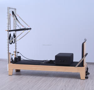 Máquina de cama de Yoga de media polea torre de reformador de Pilates de madera comercial con pista completa medio trapecio - Product Image 1
