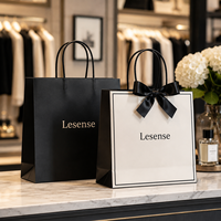 Sacs cadeaux en papier personnalisés avec logo pour petites entreprises, emballages de luxe de marque pour la vente au détail et la promotion