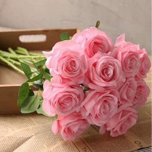 Rosas Artificiales al por Mayor, Estilo Búlgaro, Realistas, de Terciopelo y Franela, para Decoraciones de Bodas, San Valentín y Acción de Gracias - Product Image 4