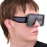 Lunettes de soleil connectées miroir futuristes cyberpunk transfrontalières pour hommes et femmes en Europe et en Amérique