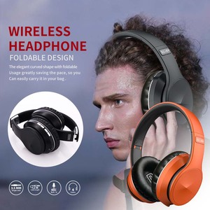 Auriculares Inalámbricos y con Cable B4, Compatibles con Reproducción <span class=keywords><strong>de</strong></span> Tarjetas TF, <span class=keywords><strong>Radio</strong></span> FM Integrada, Auriculares Bluetooth Plegables con Certificación CE, RoHS y FCC - Product Image 1