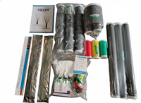Kit de terminaison rapide sans flamme pour usine de Suzhou, câble XLPE 3 conducteurs moyenne tension 33 kV avec joint en caoutchouc silicone