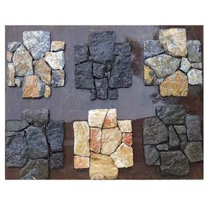 Pavés en <span class=keywords><strong>pierre</strong></span> de quartzite à emboîtement en maille faciles à installer pour allée, revêtement mural en maille décoratif pour l'extérieur de la maison - Product Image 1